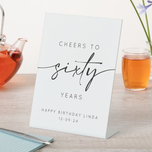 応援～60年60誕生日 台座サイン (インサイチュ)