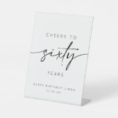 応援～60年60誕生日 台座サイン (正面)