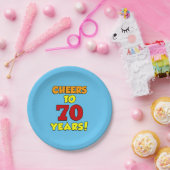 応援～70年のカラフルパーティー ペーパープレート (パーティー)