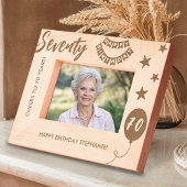 応援~70年ハッピーバースデー レーザー彫刻フレーム