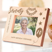 応援~70年ハッピーバースデー レーザー彫刻フレーム