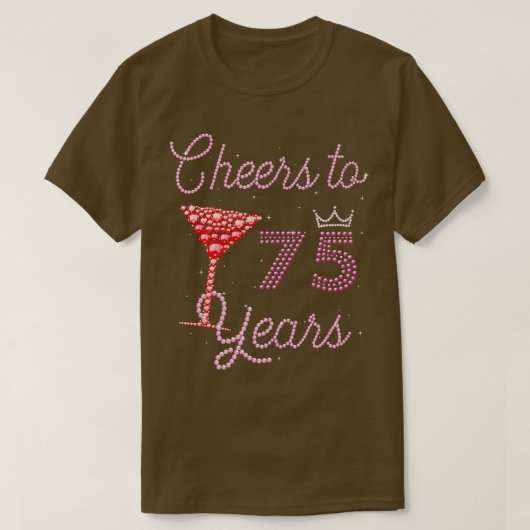 応援～75歳75誕生日75歳 Tシャツ (デザイン正面)