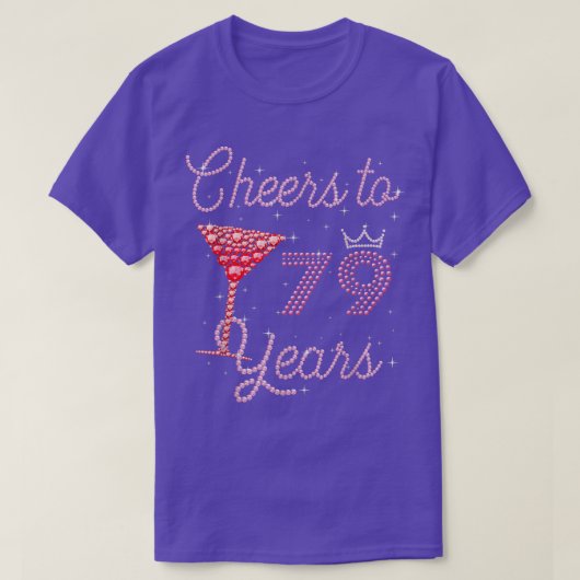 応援～79歳79誕生日79歳 Tシャツ (デザイン正面)