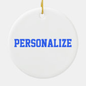 応援📣💖 Divaブルーチアリーダーガール セラミックオーナメント (裏面)