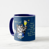 応援! Naのzdorov'ya! 新年のマグを祝って下さい マグカップ (正面左)