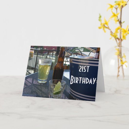 応援- YOU ARE 21 カード (黄色い花)