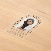 応援Arch Photo Gruation Party アクリル招待状 (レイダウン)