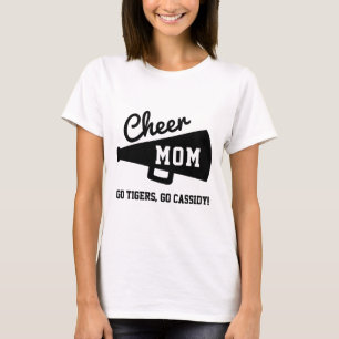 応援MOMチアリーティングカスタムチーム&ネームグレイ Tシャツ
