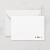 応援Notecard #4 ( Purple ) ノートカード (裏面)