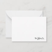 応援Notecard #5 (赤い白黒) ノートカード (裏面)