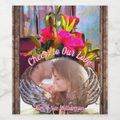 応援Our Love Love's Flowers PM0001 ワインラベル (シングルラベル)