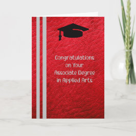 応用芸術の学位カードの関連付け サンキューカード