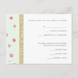 応答お洒落カード インビテーションポストカード