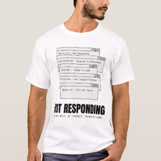 応答なし ブレインオーバーロード ジョークTシャツ Tシャツ