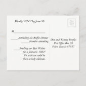 応答のポストカード インビテーションポストカード (裏面)