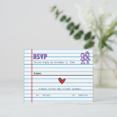 応答カードを結婚している学校の恋人 出欠カード (スタンド正面)