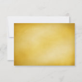 応答カードを結婚する紫色の金ゴールドのトンボの渦巻 出欠カード (裏面)