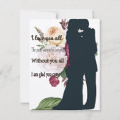 応答カード嬉しい来わ 出欠カード (正面)