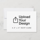 応答カード3.5インチx 5インチRSVPエンクロージャ 出欠カード (正面)