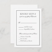 応答カード 出欠カード (正面/裏面)