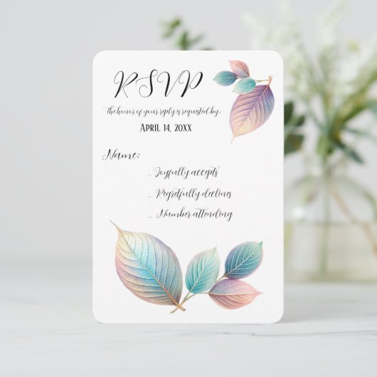 応答カード 出欠カード (スタンド正面)