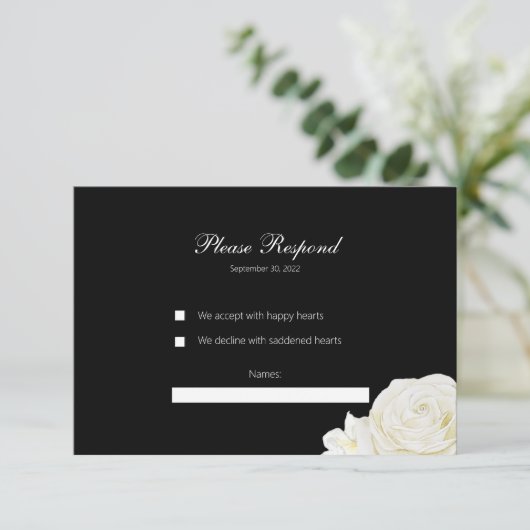 応答カード 出欠カード (スタンド正面)