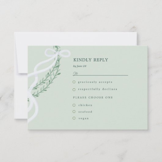 応答カード 出欠カード (正面)