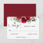 応答カード 出欠カード (正面/裏面)