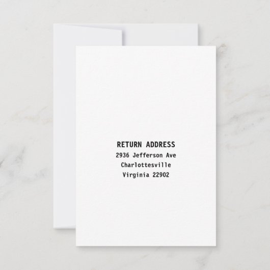 応答カード 出欠カード (裏面)