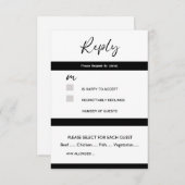 応答カード 出欠カード (正面/裏面)