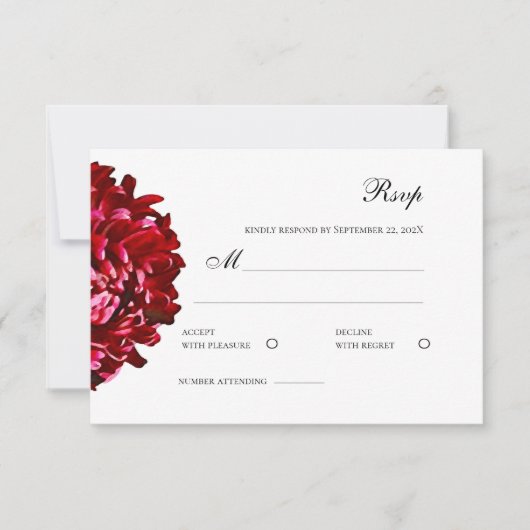 応答カード 出欠カード (正面)