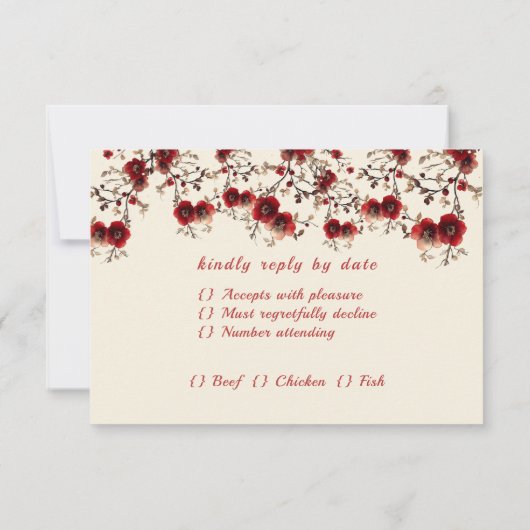 応答カード 出欠カード (裏面)