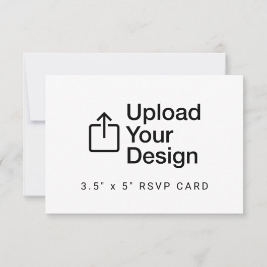 応答カード 3.5" x 5" 返信封入 出欠カード (正面)