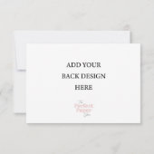 応答カードRSVPテンプレート(3.5 x 5インチ) 出欠カード (裏面)