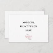 応答カードRSVPテンプレート(3.5 x 5インチ) 出欠カード (正面/裏面)