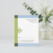 応答カードRSVPバプテスマ招待状 出欠カード (スタンド正面)