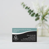 応答サービスとオペレーターサービス 名刺 (スタンド正面)