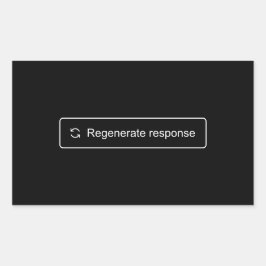 応答ステッカーの再生成 長方形シール