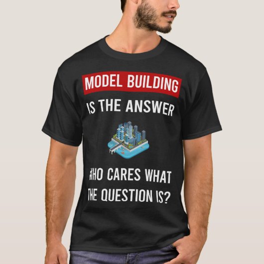 応答モデル建物 Tシャツ (正面)