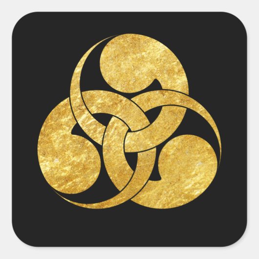 忠ポールモン日本のサムライ氏 スクエアシール (正面)