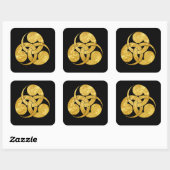 忠ポールモン日本のサムライ氏 スクエアシール (シート)