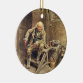 忠実で古い使用人 セラミックオーナメント (右)