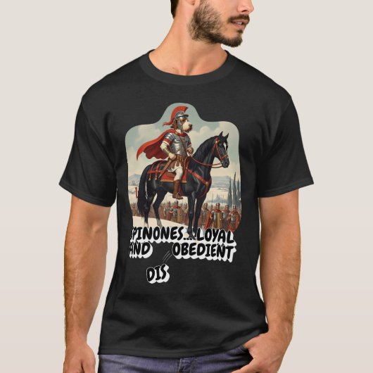 忠実なイタリアン・スピノーネ Tシャツ (正面)