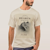 忠実なインスピレーションを与える名言 水彩 山 Tシャツ (正面)