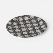 忠実なシベリアのハスキー北極そり犬ペットワンちゃん ペーパープレート (アングル)