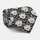 忠実なシベリアンハスキーアークティックスレッドッグペットパピー ネクタイ (ロール)