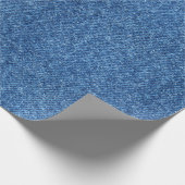 忠実なデニムのジーンズパターン背景の生地 ラッピングペーパー (角)