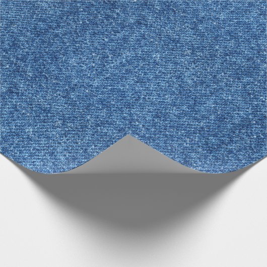 忠実なデニムのジーンズパターン背景の生地 ラッピングペーパー (角)