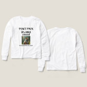 忠実なデュオTシャツ (デザイン 正面＆背面)