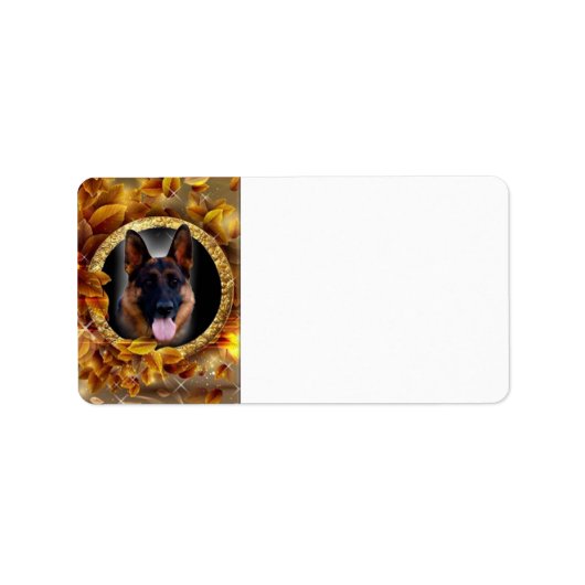 忠実なドイツの羊飼い ラベル (正面)